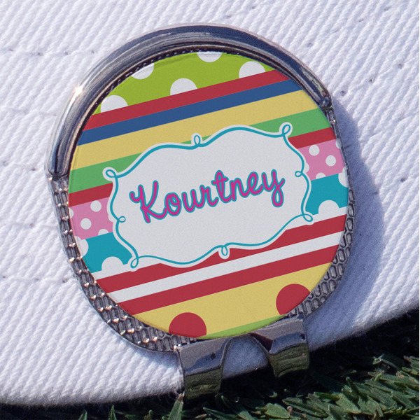 Custom Ribbons Golf Ball Marker - Hat Clip