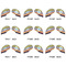 Ribbons Golf Club Covers - APPROVAL (set of 9)