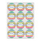 Ribbons Icing Circle - Small - Set of 12