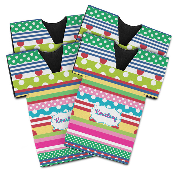 Custom Ribbons Jersey Bottle Cooler - Set of 4 (Personalized)