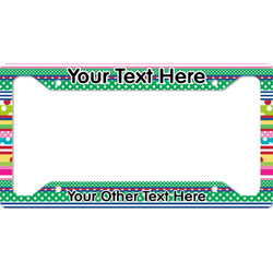 Ribbons License Plate Frame - Style A (Personalized)