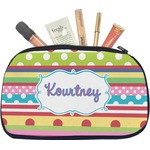 Ribbons Makeup / Cosmetic Bag - Medium (Personalized)