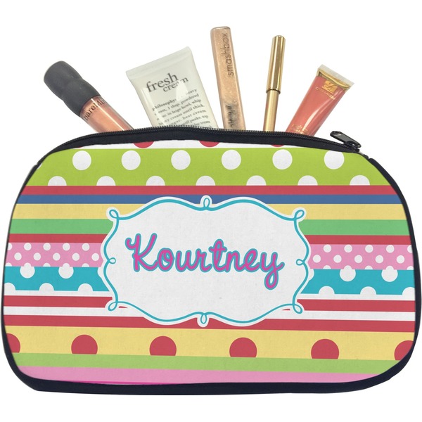 Custom Ribbons Makeup / Cosmetic Bag - Medium (Personalized)