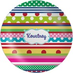 Ribbons Melamine Plate (Personalized)