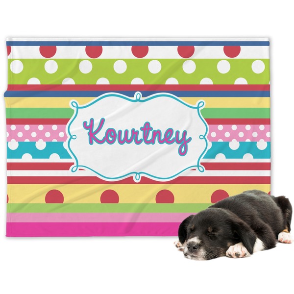 Custom Ribbons Dog Blanket - Regular (Personalized)