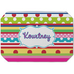 Ribbons Dining Table Mat - Octagon (Single-Sided) w/ Name or Text