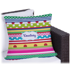 Ribbons Outdoor Pillow - 16" (Personalized)
