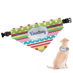 Ribbons Dog Bandana - Large (Personalized)