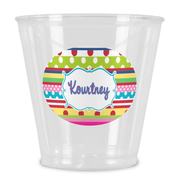 Custom Ribbons Plastic Shot Glass (Personalized)