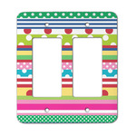 Ribbons Rocker Style Light Switch Cover - Two Switch