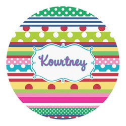 Ribbons Round Decal - Medium (Personalized)