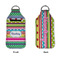 Ribbons Sanitizer Holder Keychain - Large APPROVAL (Flat)