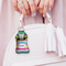 Ribbons Sanitizer Holder Keychain - Small (LIFESTYLE)