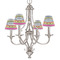 Ribbons Small Chandelier Shade - LIFESTYLE (on chandelier)