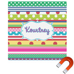 Ribbons Square Car Magnet - 10" (Personalized)