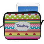 Ribbons Tablet Case / Sleeve - Large (Personalized)