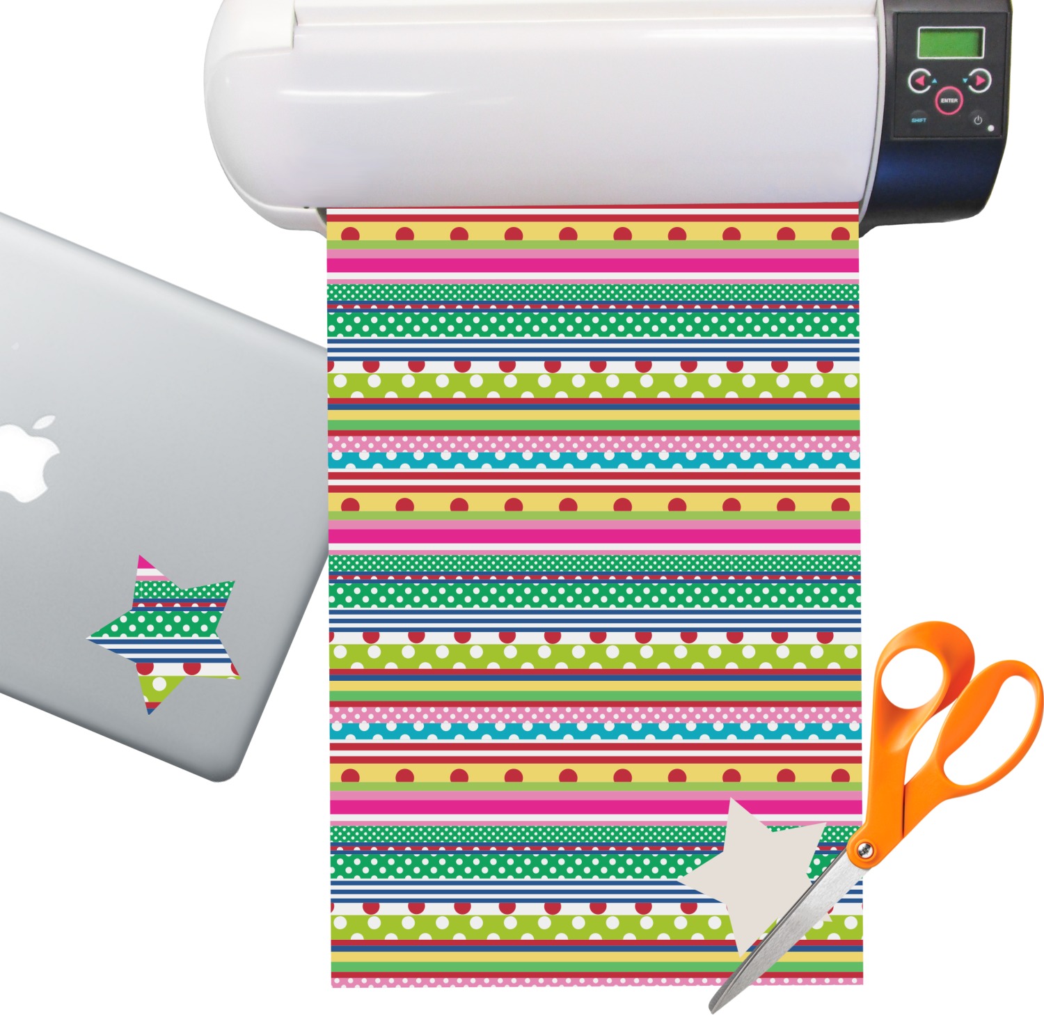 ribbons sticker vinyl sheet permanent youcustomizeit