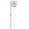 Ribbons White Plastic 5.5" Stir Stick - Round - Dimensions