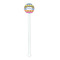 Ribbons White Plastic 5.5" Stir Stick - Round - Single Stick