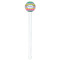 Ribbons White Plastic 7" Stir Stick - Round - Single Stick