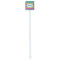 Ribbons White Plastic Stir Stick - Double Sided - Square - Single Stick