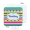 Ribbons White Plastic Stir Stick - Single Sided - Square - Approval