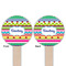 Ribbons Wooden 6" Food Pick - Round - Double Sided - Front & Back