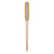 Ribbons Wooden Food Pick - Paddle - Single Pick