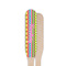 Ribbons Wooden Food Pick - Paddle - Single Sided - Front & Back