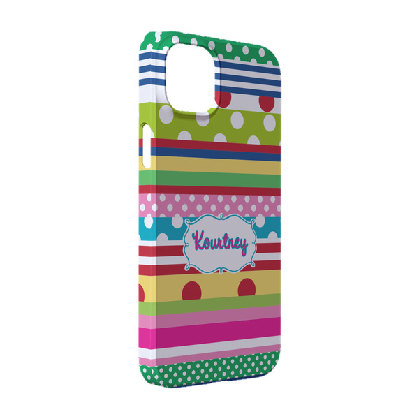 Custom Ribbons iPhone Case - Plastic - iPhone 14 (Personalized)