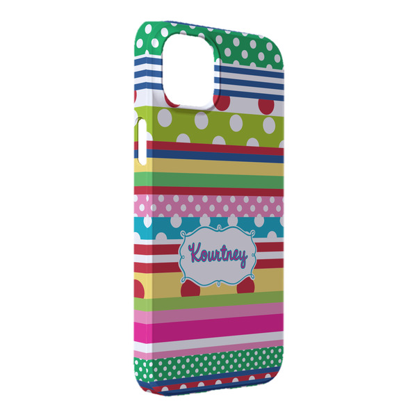 Custom Ribbons iPhone Case - Plastic - iPhone 14 Pro Max (Personalized)