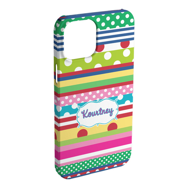 Custom Ribbons iPhone Case - Plastic - iPhone 15 Plus (Personalized)