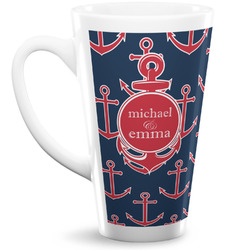 All Anchors 16 Oz Latte Mug (Personalized)