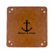 All Anchors 6" x 6" Leatherette Snap Up Tray - FLAT FRONT