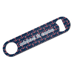 All Anchors Bar Bottle Opener - White w/ Couple's Names