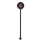 All Anchors Black Plastic 5.5" Stir Stick - Round - Single Stick