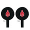 All Anchors Black Plastic 7" Stir Stick - Double Sided - Round - Front & Back