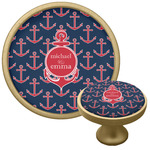 All Anchors Cabinet Knob - Gold (Personalized)