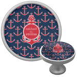 All Anchors Cabinet Knob (Silver) (Personalized)