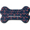 All Anchors Ceramic Flat Ornament - Bone Front & Back Double Print