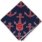 All Anchors Cloth Dinner Napkin - Single w/ Couple's Names