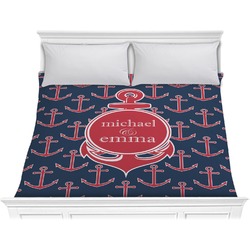All Anchors Comforter - King (Personalized)