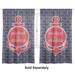 All Anchors Curtain Panel - Custom Size (Personalized)