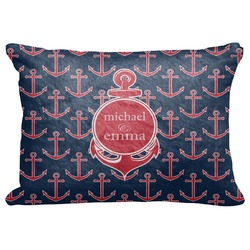All Anchors Decorative Baby Pillowcase - 16"x12" (Personalized)