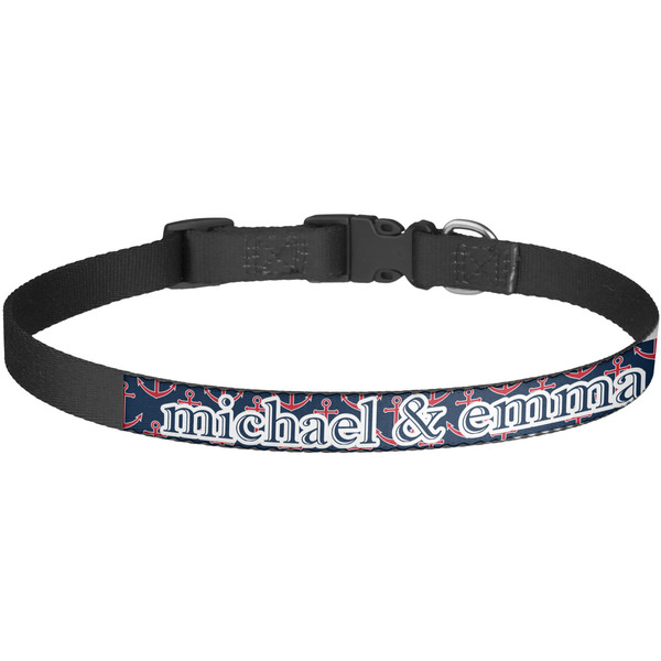 Custom All Anchors Dog Collar - Large (Personalized)