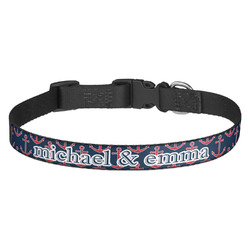 All Anchors Dog Collar - Medium (Personalized)