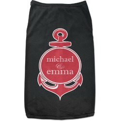 All Anchors Black Pet Shirt - L (Personalized)