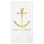 All Anchors Guest Napkins - Foil Stamped (Personalized)