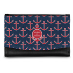 All Anchors Genuine Leather Women's Wallet - Small (Personalized)