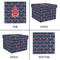 All Anchors Gift Boxes with Lid - Canvas Wrapped - Small - Approval